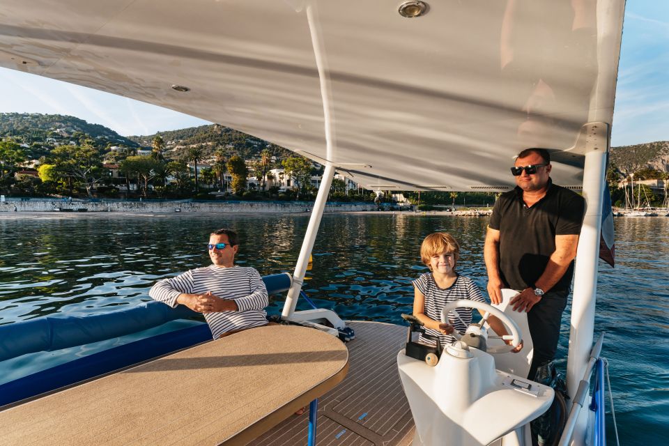 Nice: Private Sunset Tour on Solar Powered Boat - You can drive (and yes, it’s slow on purpose)