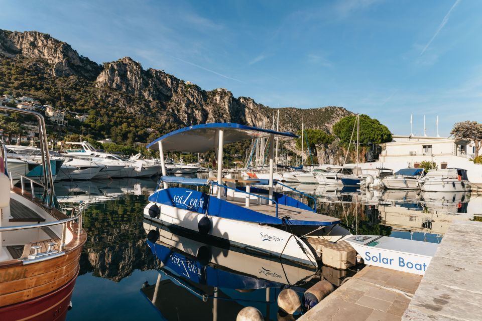Nice: Private Sunset Tour on Solar Powered Boat - Starting at SeaZen in Beaulieu-sur-Mer: quick logistics that matter