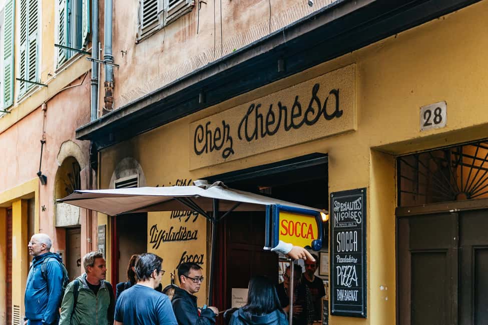 Nice: Sunset Food Tour with Full Meal and Wine - Socca time: crispy-soft chickpea pancakes