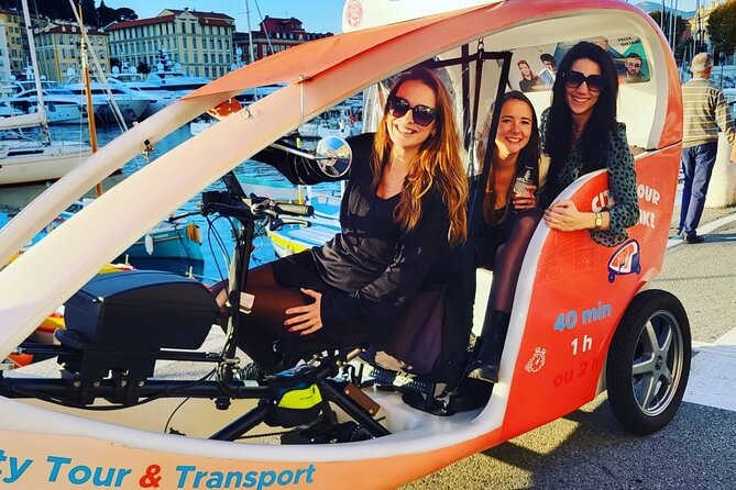 Nice: Visit of Nice by electrically assisted bike taxi 1 hour. - The Electric Bike Taxi: Comfortable, Safe, and City-Smart