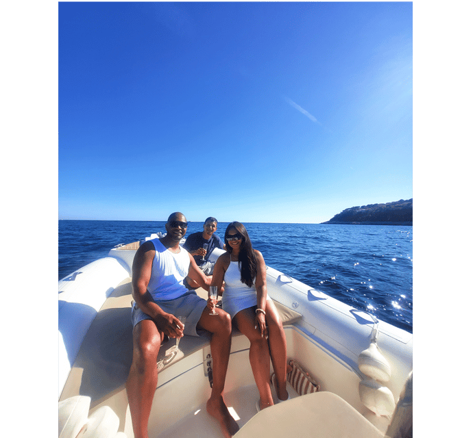 Nice: Visite privé en Bike & Boat 3h Villefranche-Cap ferrat - Starting at Place Masséna and the Fountain of the Sun