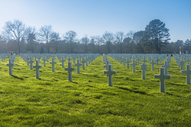 Normandy Guided E-bike tour to Omaha Beach / private tour - American Cemetery in Colleville-sur-Mer: about an hour to reflect