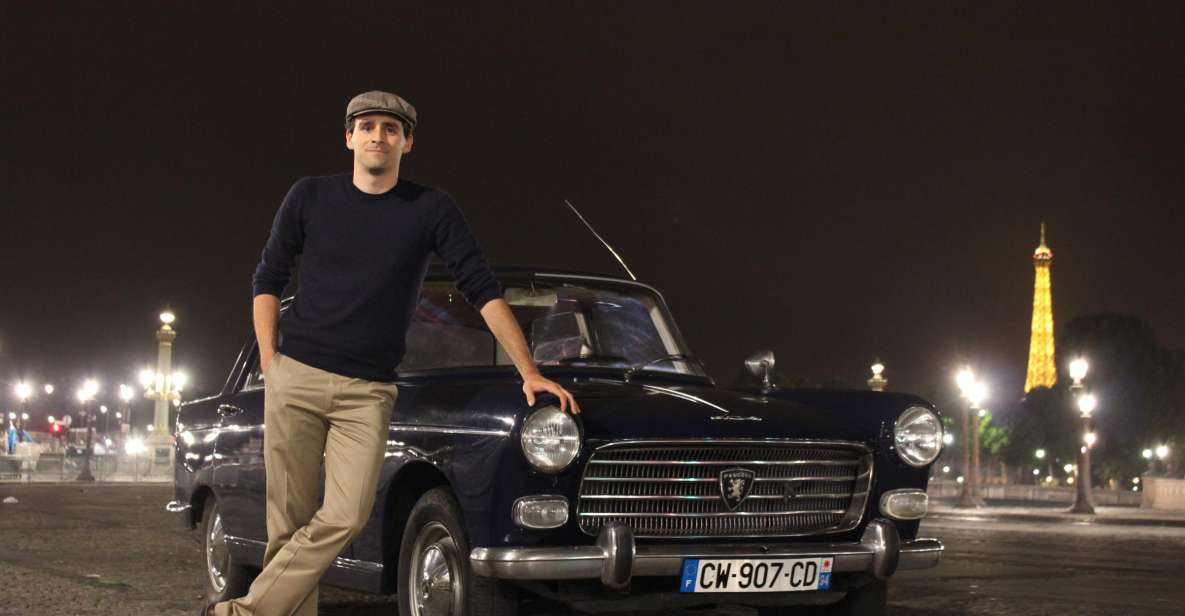 Paris: 1.5-Hour Vintage Car Night Tour - Starting at Pont Marie after dark