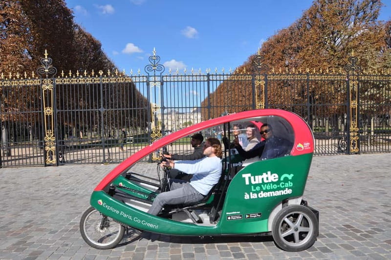 Paris: 2 hours Emily Tour in a Private Rickshaw bike - Why this private green Emily in Paris rickshaw bike works