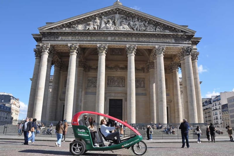 Paris: 2 hours Emily Tour in a Private Rickshaw bike - Meeting at Saint-Michel: the fastest way to start right