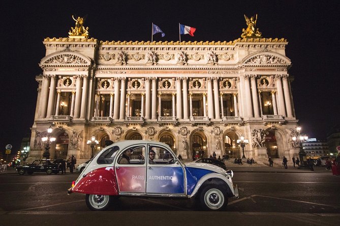 Paris and Montmartre 2CV Tour by Night with Champagne - Paris Looks Best After Dark From a Citroën 2CV