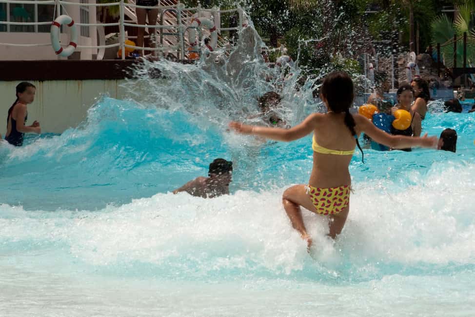 Paris: Aquaboulevard Water Park Entrance Ticket - Water Features Everywhere: Water Cannons, Waterfalls, and Geysers