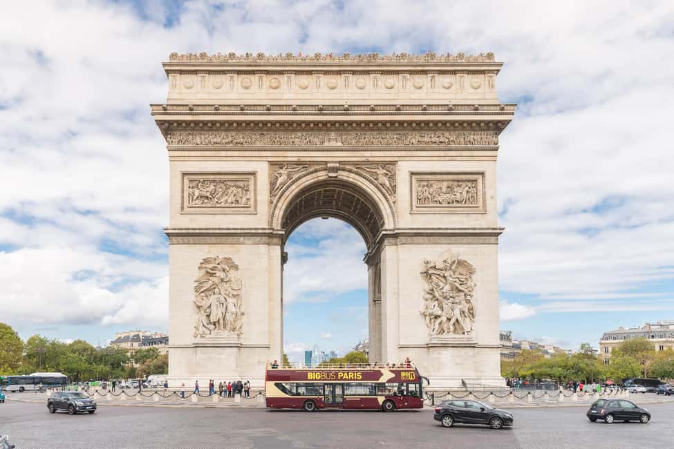 Paris: Arc de Triomphe Ticket & Big Bus Hop-on Hop-off Tour - The Big Bus Hop-on Hop-off Route: Build Your Day Around the Loop