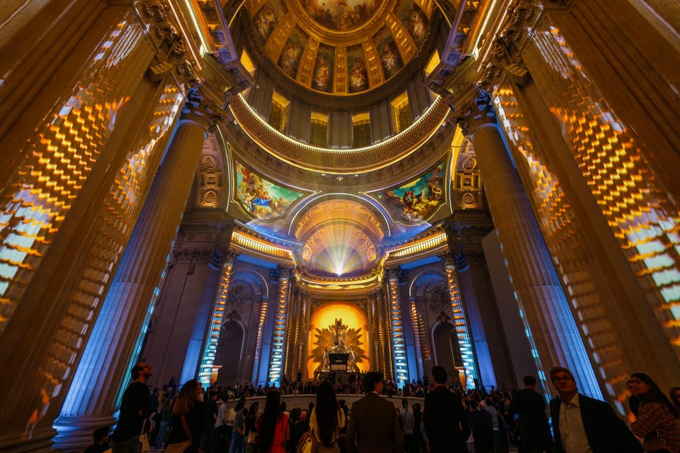 Paris: Aura Invalides Immersive Experience Entry Ticket - Napoleon I, the chapels, and why the dome ceiling matters