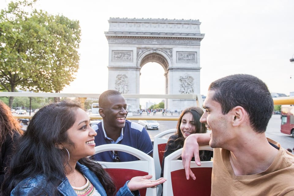 Paris: Big Bus Hop-On Hop-Off Tour with Optional Cruise - Comfort and onboard tech: headphones, Wi‑Fi, and what to expect on top
