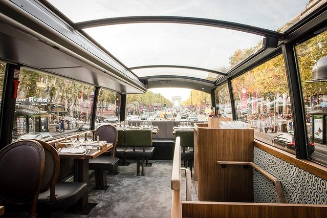 Paris Bustronome Gourmet Sightseeing Lunch on a Panoramic Bus - Value for $84.48: what you’re really paying for