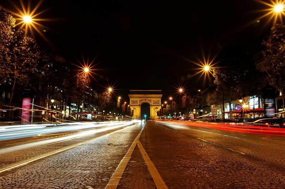 Paris by Night Tour and cruise on the Seine River (optional) - Grand Palais, Pont Alexandre III, and Les Invalides: How the Monuments Fit Together