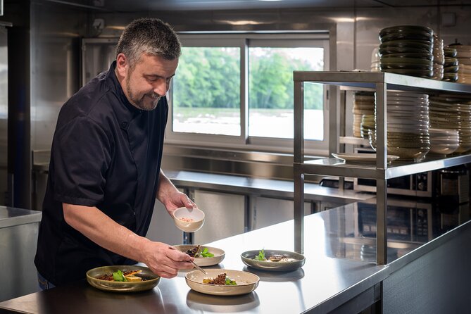 Paris Capitaine Fracasse 3 Course Seine River Dinner Cruise - What you eat: the starter trilogy, scallops or duck, and dessert you’ll want to remember