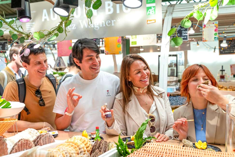 Paris: Champagne and Oysters Food Tour - Street-Food Energy With Falafel