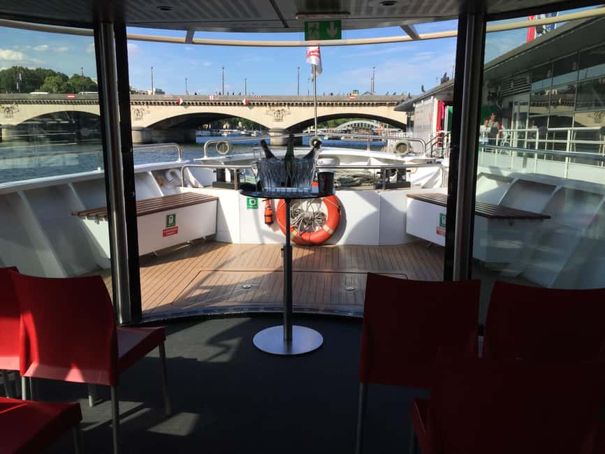 Paris: Champagne Tasting Cruise Departure from Eiffel Tower - Private Salon Comfort: All-Glass Views and a Deck When You Want Fresh Air