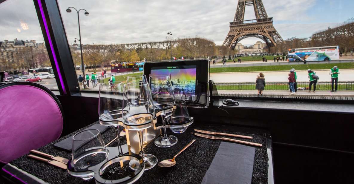 Paris: Champs Elysées Bus Toqué w/Lunch & Glass of Champagne - The guide system: 96 points covered without you needing to think hard
