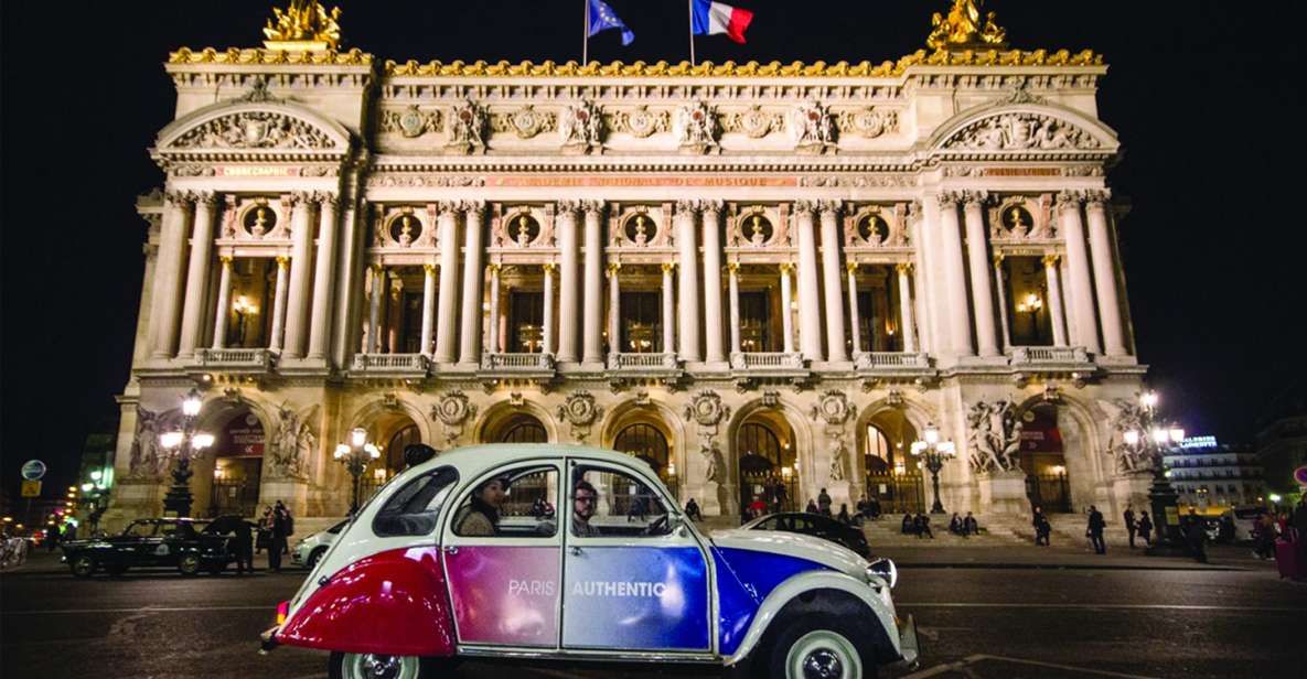 Paris: Discover Paris by Night in a Vintage Car with a Local - Pickup that starts your night on easy mode