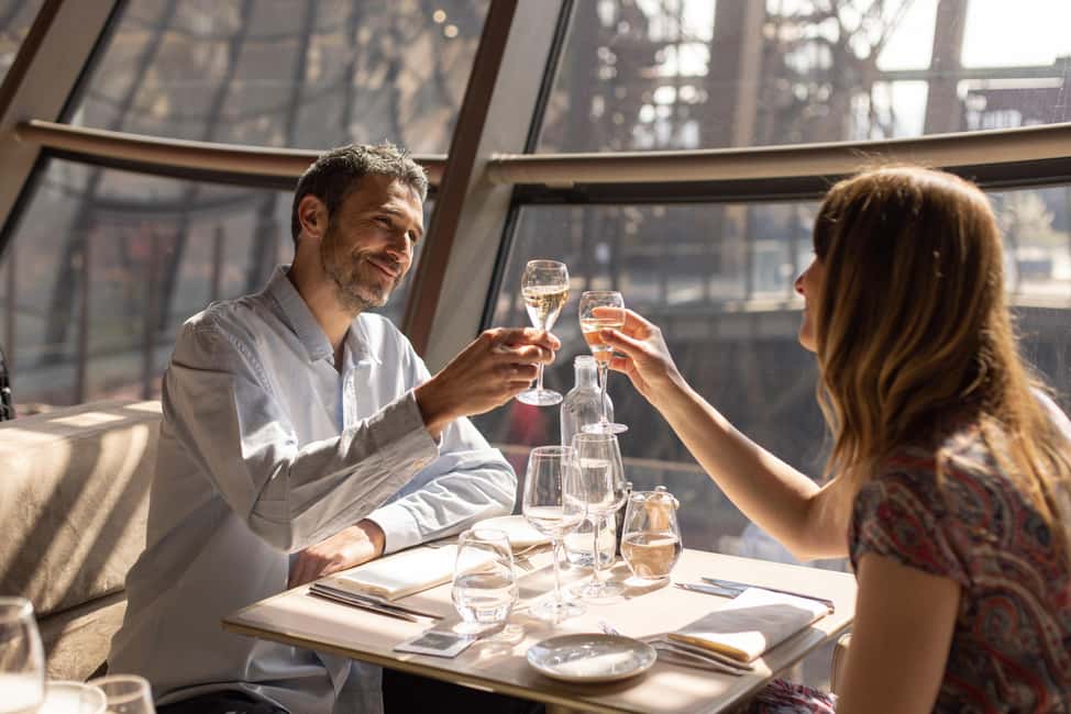 Paris: Eiffel Tower's Madame Brasserie 3-course lunch 12:00 - The Most Valuable Part: Express Entry and the First-Floor Lift