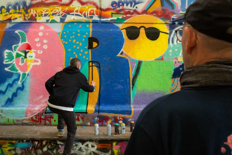Paris: Graffiti and Street Art Workshop - Entering the workshop zone at Café Poinçon