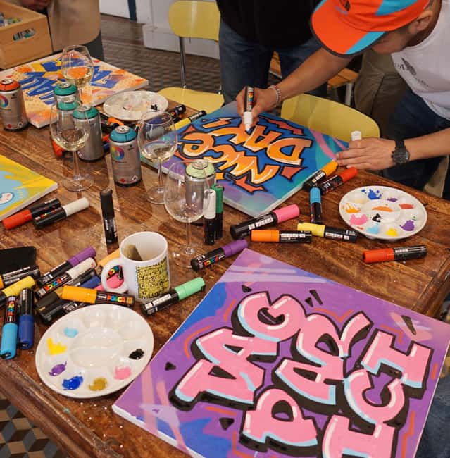 Paris: Graffiti on Canvas Workshop at an Art Studio - What the $70 Price Includes