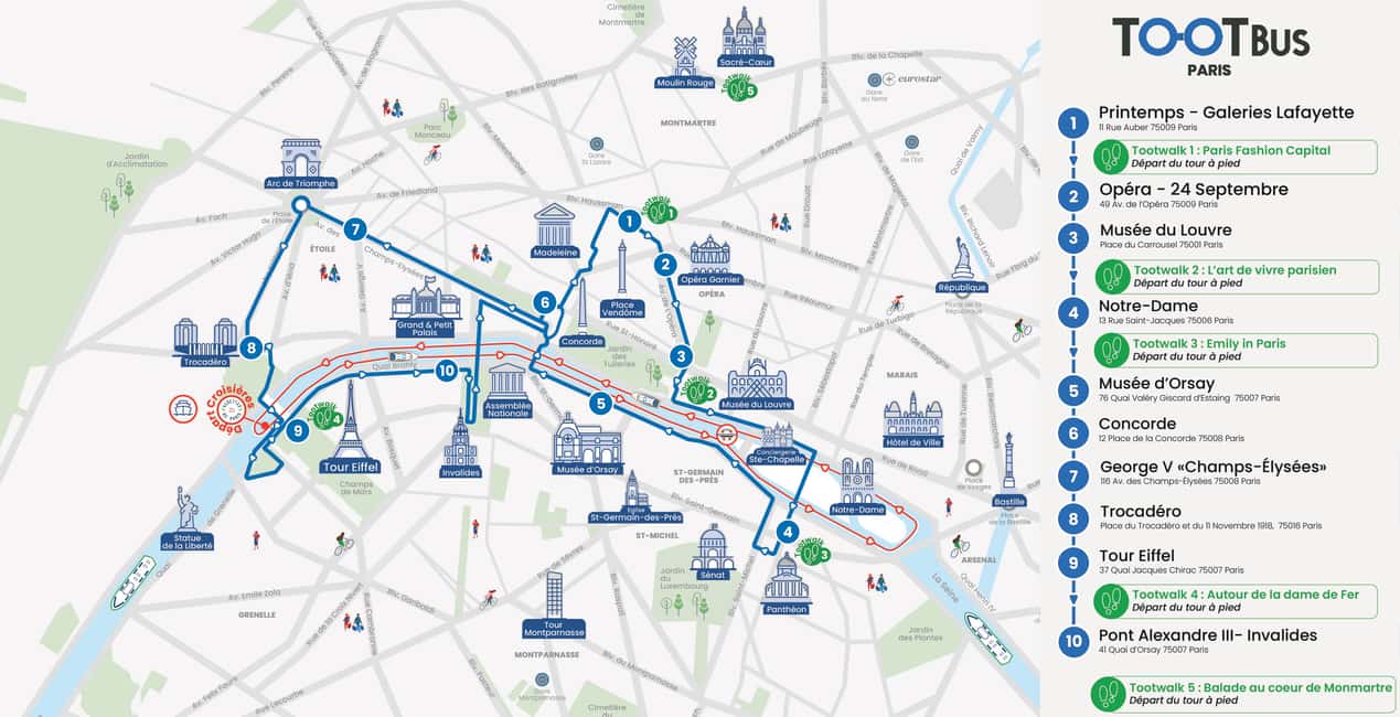 Paris: Hop-on Hop-off Bus Tour & Seine Cruise Bundle Tour - What you’re really buying: flexibility plus two viewpoints of Paris