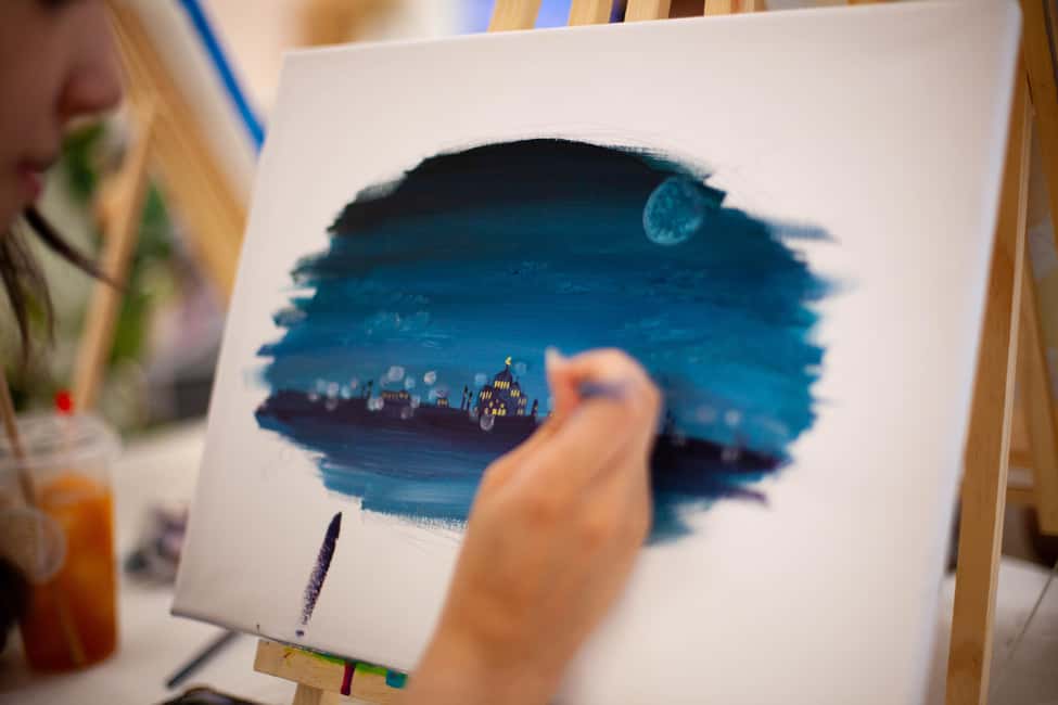 Paris : Painting experience in an art cafe - What Happens During Your Two-Hour Painting Session