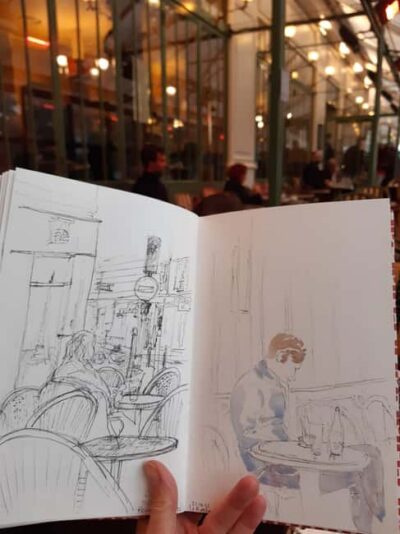 Paris: Plein Air Sketching Course, Drawing & Watercolor - Starting at a café at 9:30 AM