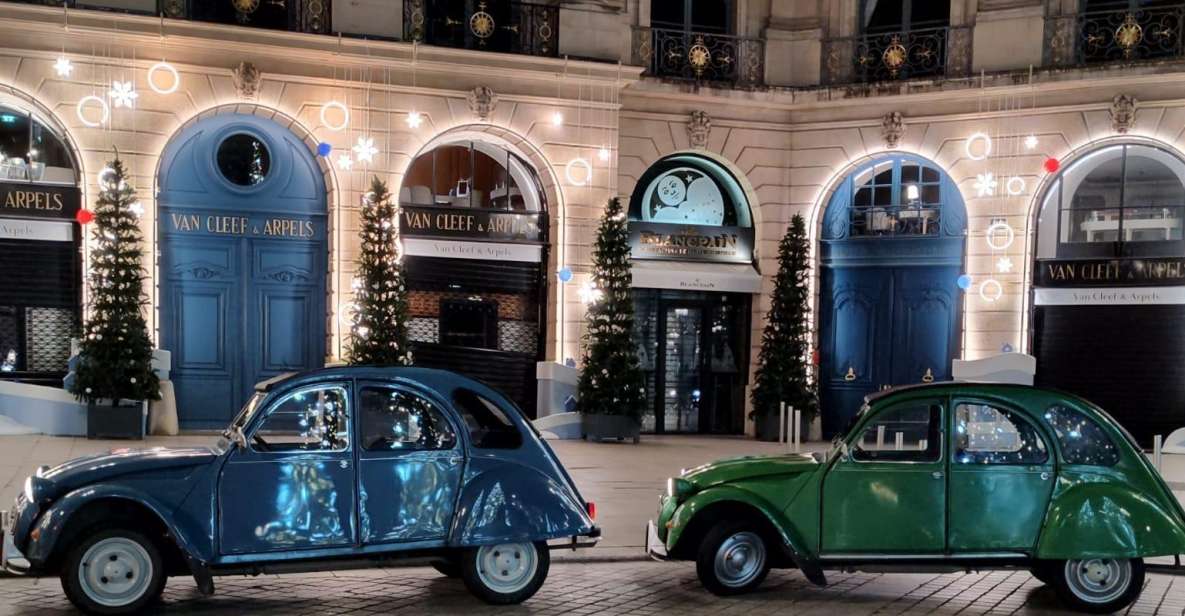 Paris: Private Christmas Lights Tour by Citroën 2CV - Inside the 2CV: blankets, the open-air feeling, and how to dress