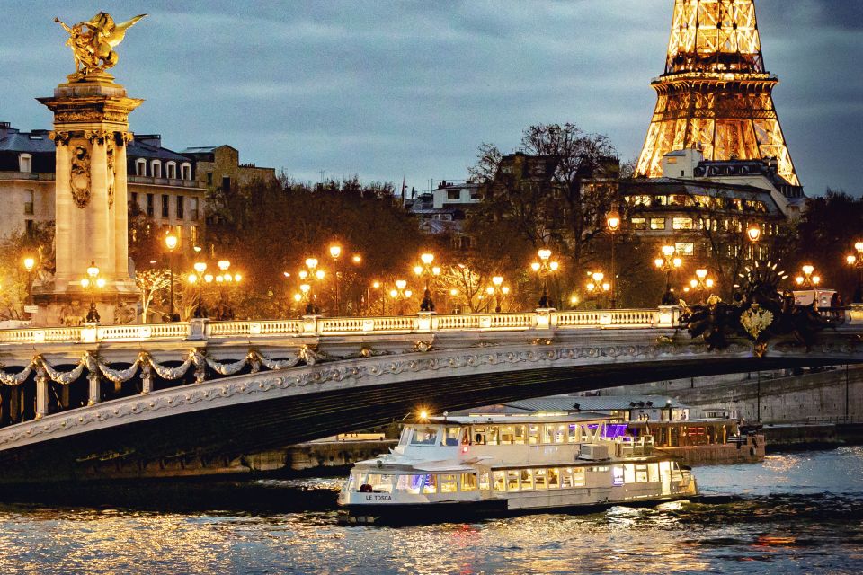 Paris: Seine Dinner Cruise from Eiffel Tower/Liberty Statue - Your 3-Course Dinner: Seafood Platter, Foie Gras, and What to Watch