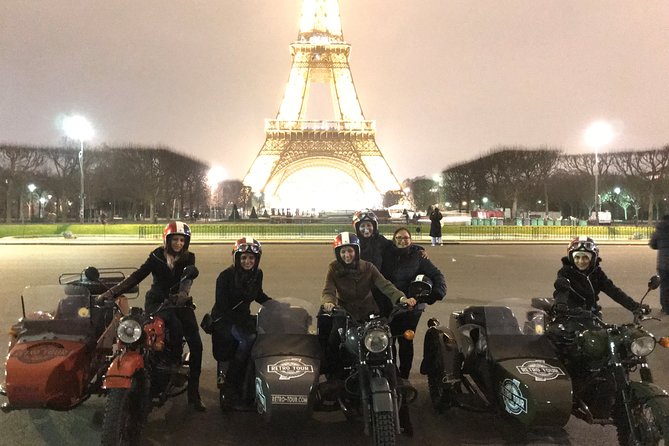 Paris Vintage Tour by Night on a Sidecar with Champagne - Palais-Royal and Galerie Vivienne: where Paris gets charming in a hurry