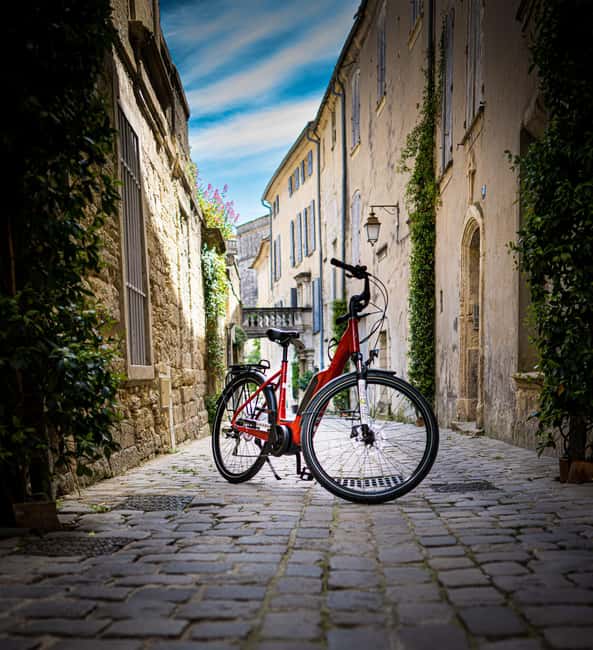 Picnic in the middle of olive groves by e-bike - Riding Provence from Saint-Rémy-de-Provence