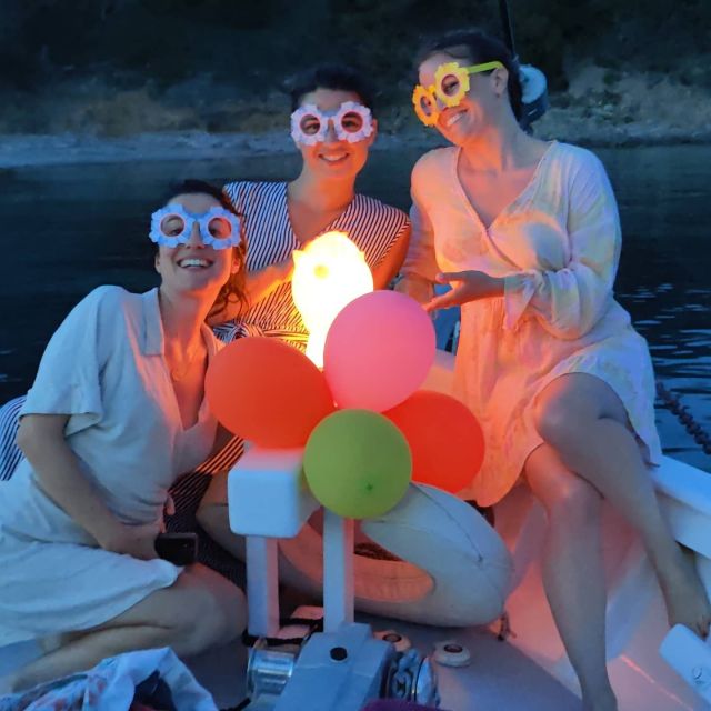 Porto-Vecchio: dinner aperitif at the sunset at sea - Swimming at sunset and night: the best part, with real logistics