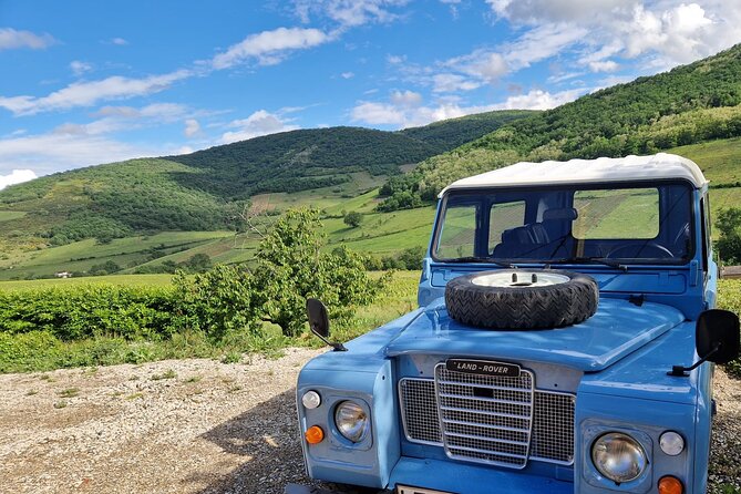 Private half day Burgundy Wine and Food Tour by vintage Defender - Solutré-Pouilly: the most famous wine village on the route
