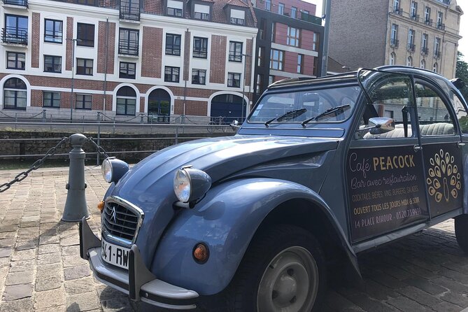 Private Lille Tour by Classic Convertible 2CV with Champagne - From Place Rihour to Vieux-Lille’s lanes