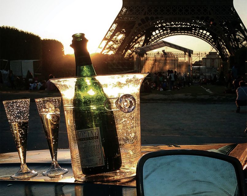 Private tour of Paris by Night with Champagne - The Louvre, Notre Dame, and Opéra Garnier: big sights from the road