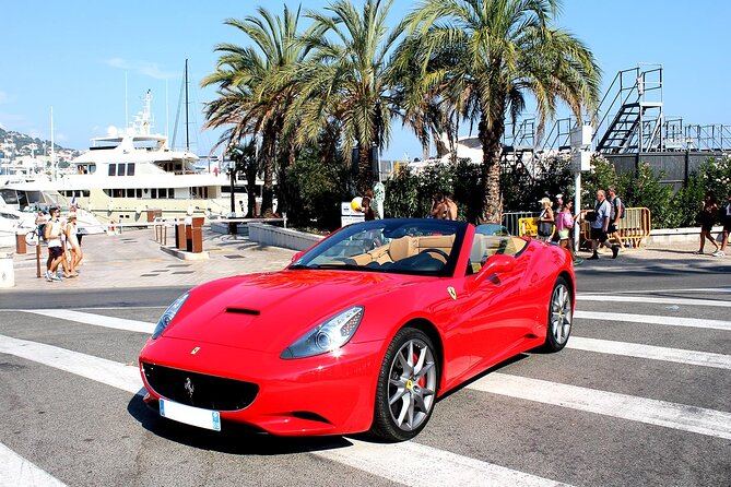 Private Tour on the Roads of Cannes by Ferrari - Step One: The Croisette Drive and the Ferrari Photo Setup