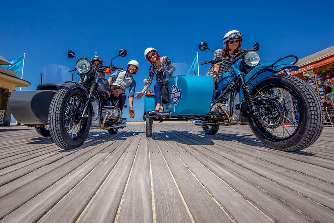 Private tour: visit Deauville in a sidecar - Church of St. Lawrence and the Corniche calvaire: panoramic photo time