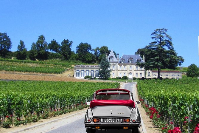 Private wine trip to Saint-Emilion aboard vintage French presidential car - Adding Pomerol for a Merlot-focused day