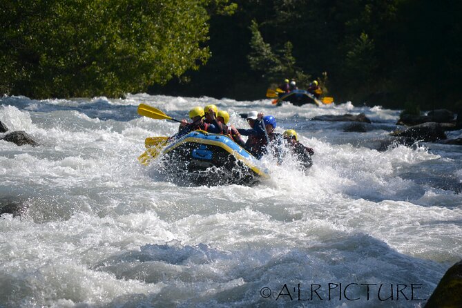Rafting at the foot of Mont Blanc in Chamonix - Rafting Beneath Mont Blanc Instead of Merely Looking at It