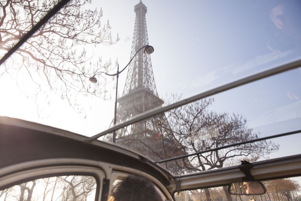 Romantic Paris Vintage Citroën 2CV Tour - Trocadéro and Return Views Back Toward the Eiffel Tower