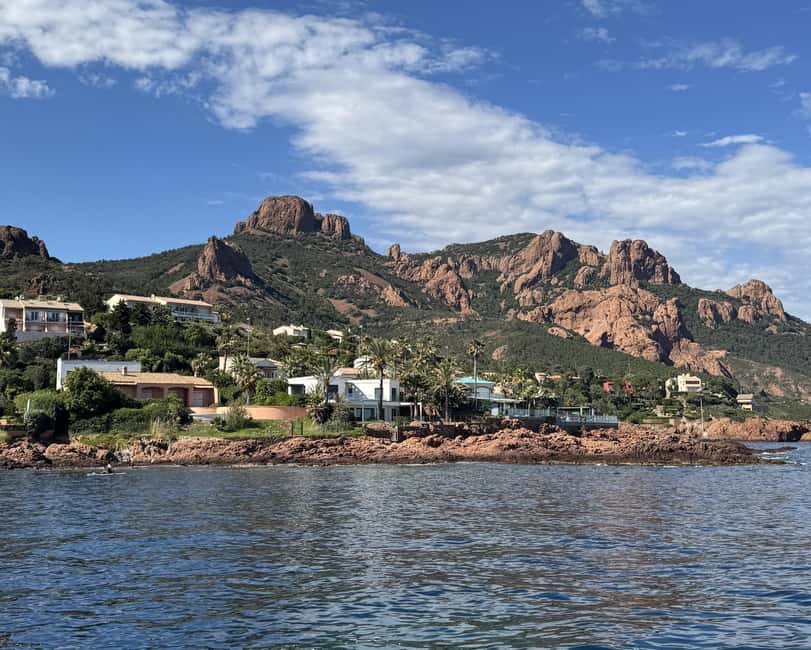 Saint-Raphaël: Golden Island Afternoon Cruise with Drinks - The calm cove stop: Cap Roux to the Anthéor Viaduct area
