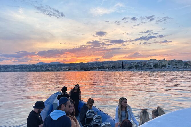 Sunset Bliss: Boat Excursion with Aperitif on French Riviera - The boat ride style: fun bursts, safe hosting, and photo-friendly motion