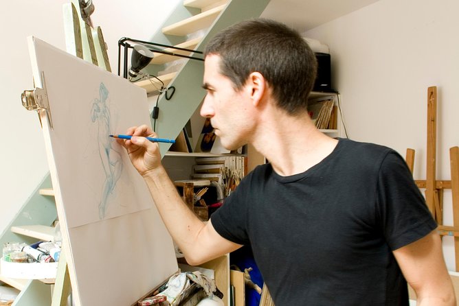 Take off your clothes and let yourself be drawn! - Your drawing gets rolled, not boxed up