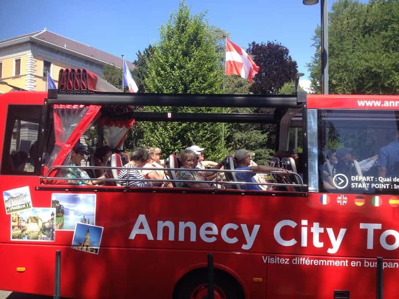 Tour of Annecy by convertible bus - Meeting at Quai du Semnoz (Near Brasserie des Européens)