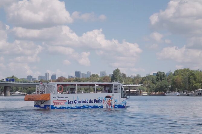 Tours of Paris and the Hauts-de-Seine in an Amphibious Bus - The water entry: the splash at Île du Monsieur