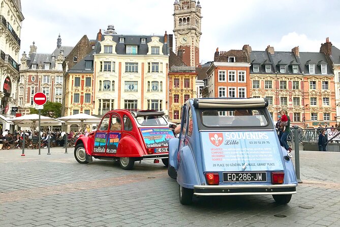 Unique Tour of Lille by Convertible 2CV - 1h00 - The guides: English storytelling, humor, and those built-in photo moments