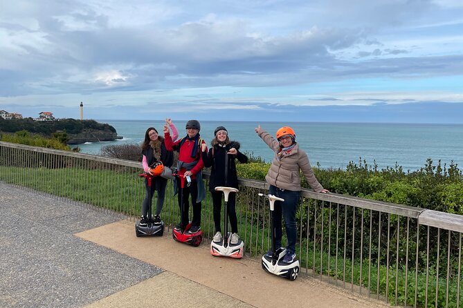 Unusual Guided Tour in a Segway in Biarritz - Côte des Basques surf zone: the famous view with erosion talk