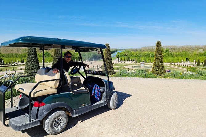 Versailles Golfcart & Bike Guided Tour: Gardens Hamlet Fountains - Palace of Versailles at 3:30: timed entry after the crowd rush