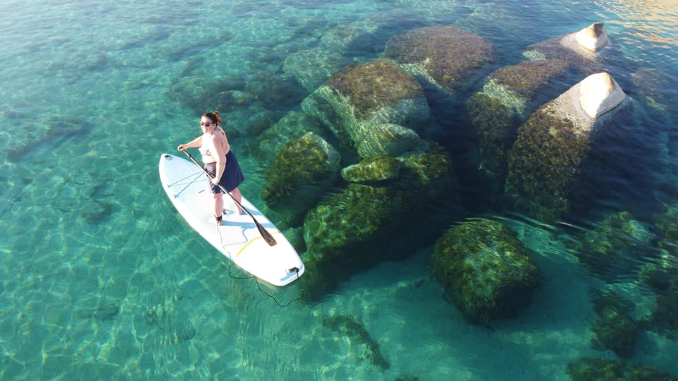 Yacht catamaran trip to the Lavezzi Islands - The morning start at 8:30: Paragan Bay or Sant’Amanza Bay